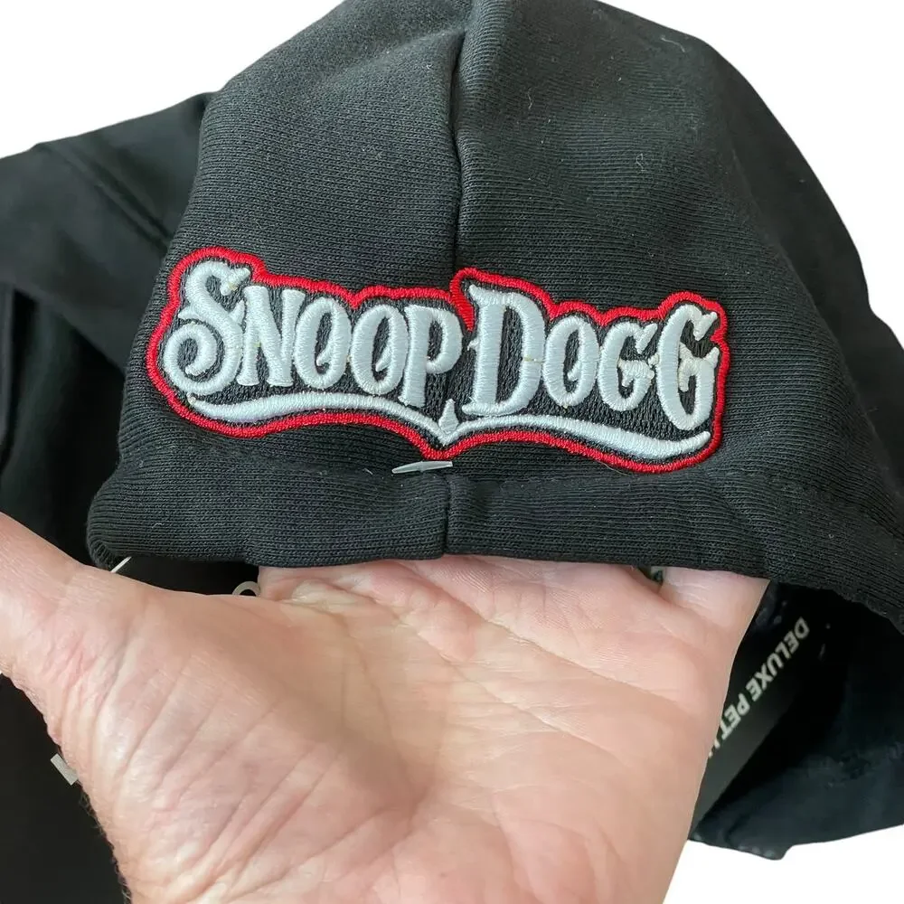 Snoop Doggie Dogg Deluxe Pet Hoodie Off The Chain Medium New Black Gold Costume
